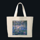 Claude Monet - Water Lilies, 1916 Large Tote Bag<br><div class="desc">Claude Monet - Lys à eau, 1916</div>