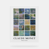 Claude Monet Water Lilies Acryl Bord (Voorkant)