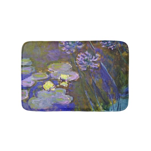 Claude Monet Water Lilies Agapanthus Badmat (Voorkant)