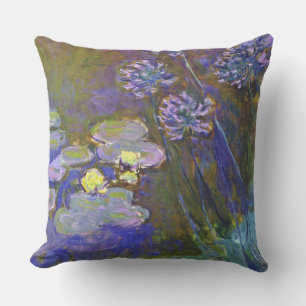 Claude Monet Water Lilies Agapanthus Buitenkussen