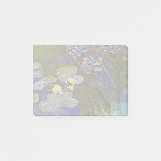 Claude Monet Water Lilies Agapanthus Post-it® Notes (Voorkant)