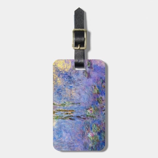 Claude Monet - Water Lilies Bagagelabel (Voorkant verticaal)