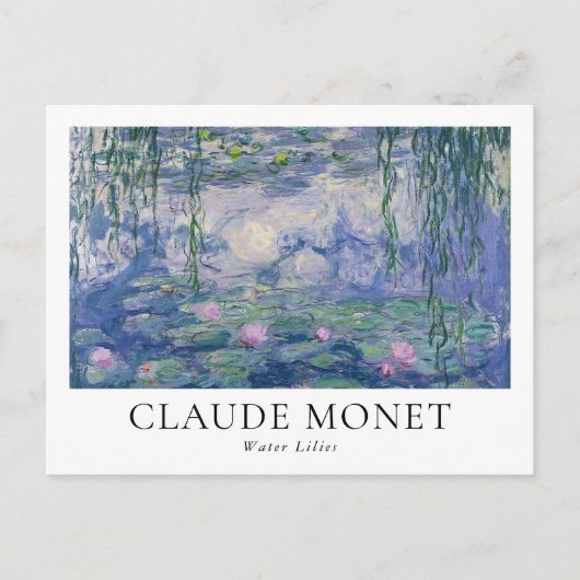 Claude Monet Water Lilies Briefkaart (Voorkant)