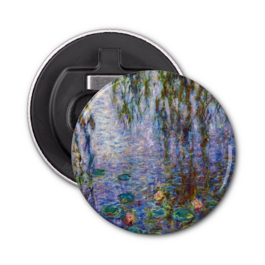 Claude Monet - Water Lilies Button Flesopener (Voorkant)