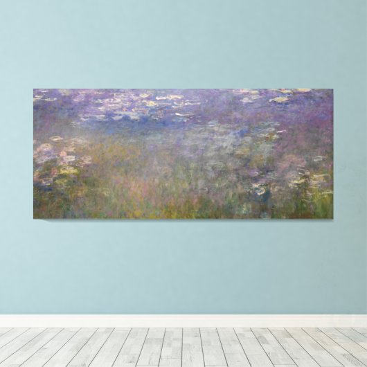 Claude Monet - Water Lilies Canvas Afdruk (Insitu (Houten vloer))