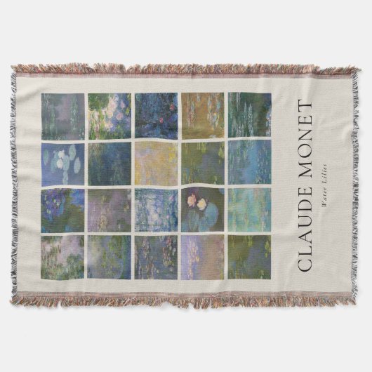 Claude Monet Water Lilies Deken (Voorkant)
