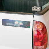 Claude Monet - Water Lilies, effect in de avond Bumpersticker (Op Truck)