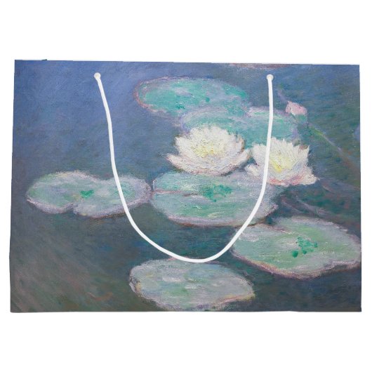 Claude Monet - Water Lilies, effect in de avond Groot Cadeauzakje (Achterkant)