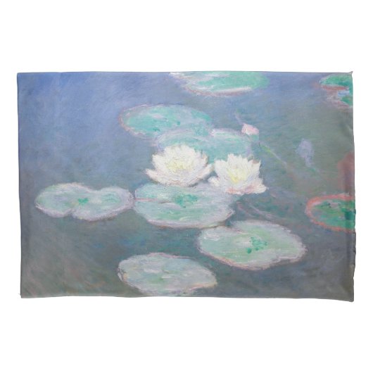 Claude Monet - Water Lilies, effect in de avond Kussensloop (Voorkant)