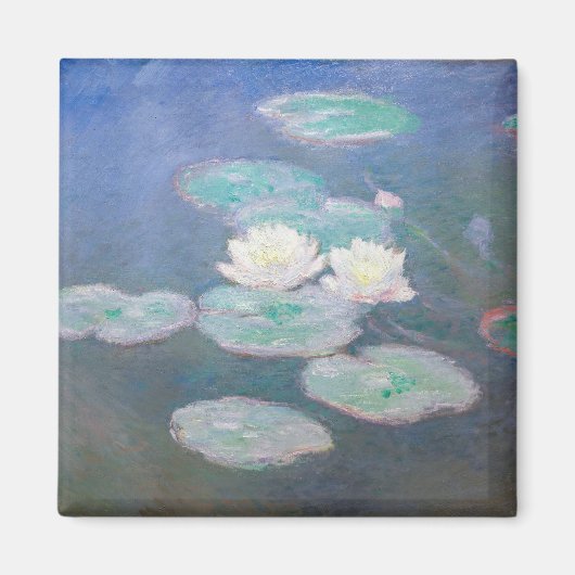 Claude Monet - Water Lilies, effect in de avond Magneet (Voorkant)