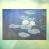 Claude Monet - Water Lilies, effect in de avond Raamsticker (Vel 3)