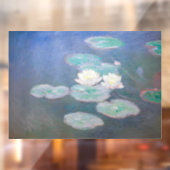 Claude Monet - Water Lilies, effect in de avond Raamsticker (Vel 2)