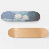 Claude Monet - Water Lilies, effect in de avond Skateboard (Horizontaal)