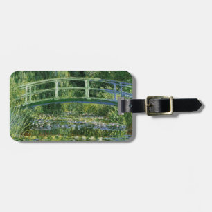 Claude Monet Water Lilies en de Japanse brug Bagagelabel