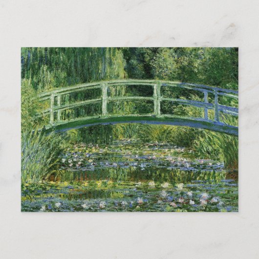Claude Monet Water Lilies en de Japanse brug Briefkaart (Voorkant)