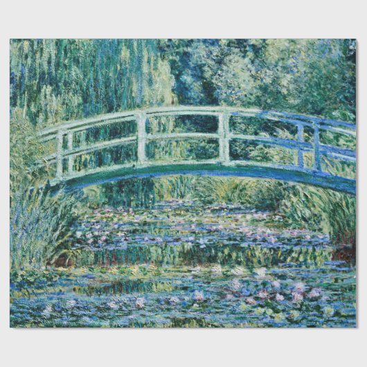Claude Monet - Water Lilies en de Japanse brug Cadeaupapier (Vlak)