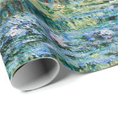Claude Monet - Water Lilies en de Japanse brug Cadeaupapier (Rol Hoek)