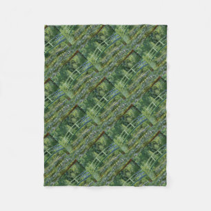 Claude Monet Water Lilies en de Japanse brug Fleece Deken