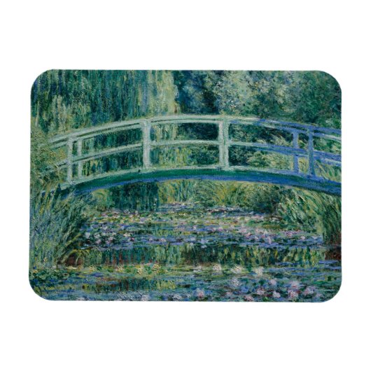 Claude Monet - Water Lilies en de Japanse brug Magneet (Horizontaal)