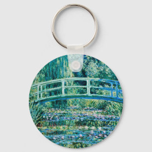 Claude Monet - Water Lilies en de Japanse brug Sleutelhanger