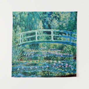 Claude Monet - Water Lilies en de Japanse brug Wandkleed