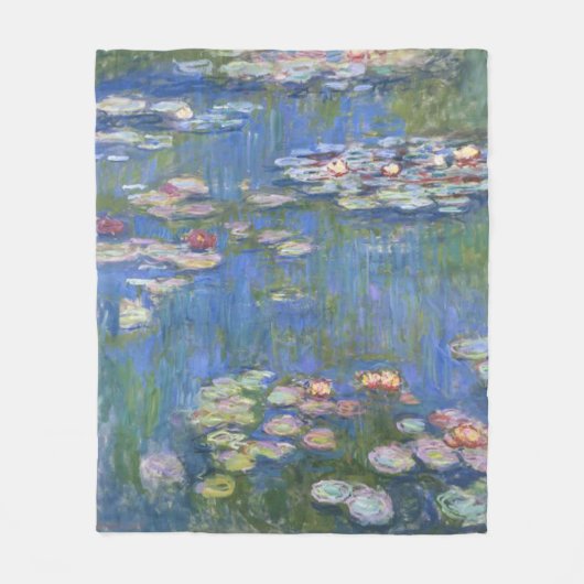 Claude Monet // Water Lilies Fleece Deken (Voorkant)