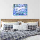 Claude Monet Water Lilies Franse impressionistisch Canvas Afdruk (Insitu (Slaapkamer))