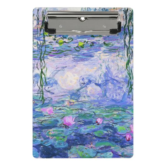 Claude Monet Water Lilies Franse impressionistisch Mini Klembord (Voorkant)