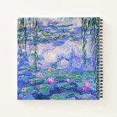 Claude Monet Water Lilies Franse impressionistisch Notitieboek (Achterkant)