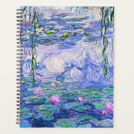 Claude Monet Water Lilies Franse impressionistisch Planner (Voorkant)