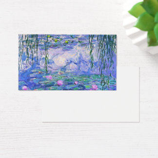 Claude Monet Water Lilies Franse impressionistisch Visitekaartje