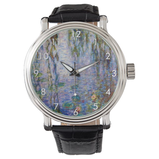 Claude Monet - Water Lilies Horloge (Voorkant)