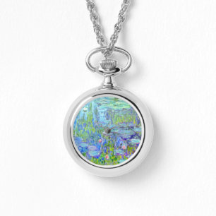 Claude Monet Water Lilies Horloge