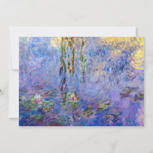Claude Monet - Water Lilies Kaart (Voorkant)