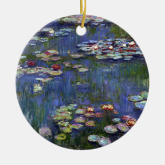 Claude Monet Water Lilies Keramisch Ornament