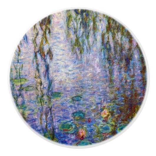 Claude Monet - Water Lilies Keramische Knop (Voorkant)