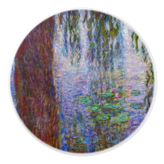 Claude Monet - Water Lilies Keramische Knop (Voorkant)