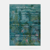 Claude Monet Water Lilies Mariage Seating Chart (Recto)