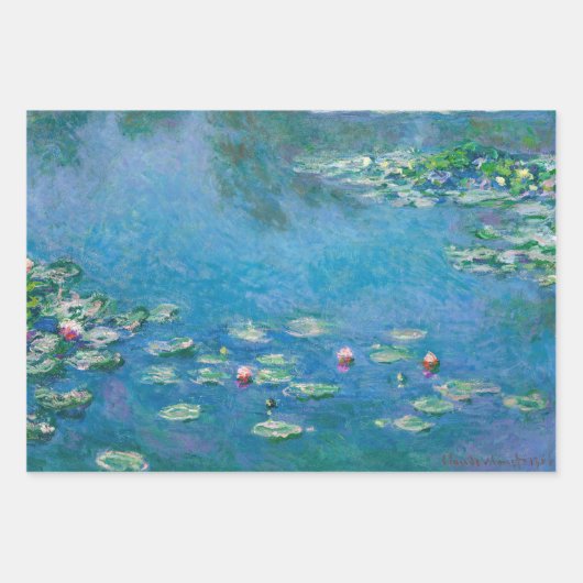 Claude Monet - Water Lilies Masterstukselectie Inpakpapier Vel (Voorkant 2)