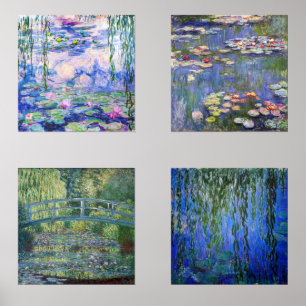 Claude Monet Water Lilies Masterstukselectie Muurkunst Sets