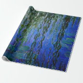 Claude Monet - Water Lilies met sluipende wilg Cadeaupapier (Uitgerold)