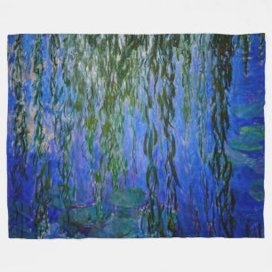 Claude Monet - Water Lilies met sluipende wilg Fleece Deken