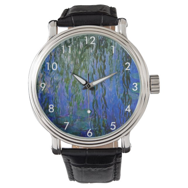 Claude Monet - Water Lilies met sluipende wilg Horloge (Voorkant)