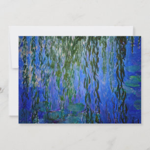 Claude Monet - Water Lilies met sluipende wilg Kaart