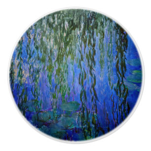 Claude Monet - Water Lilies met sluipende wilg Keramische Knop