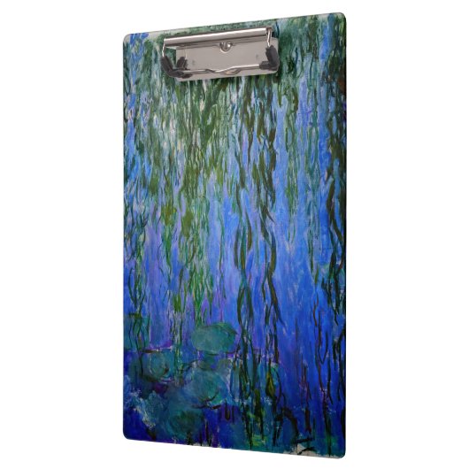Claude Monet - Water Lilies met sluipende wilg Klembord (Links)