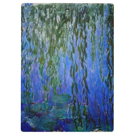 Claude Monet - Water Lilies met sluipende wilg Klembord (Achterkant)