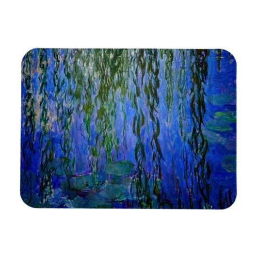 Claude Monet - Water Lilies met sluipende wilg Magneet (Horizontaal)