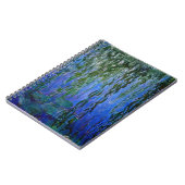 Claude Monet - Water Lilies met sluipende wilg Notitieboek (Linkerzijde)