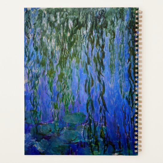 Claude Monet - Water Lilies met sluipende wilg Planner (Achterkant)